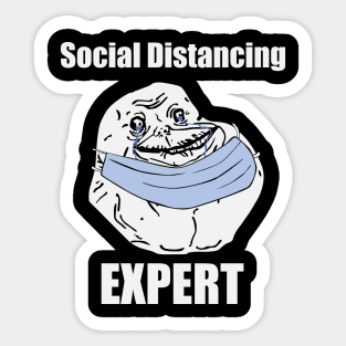 Social Distancing Expert Sticker